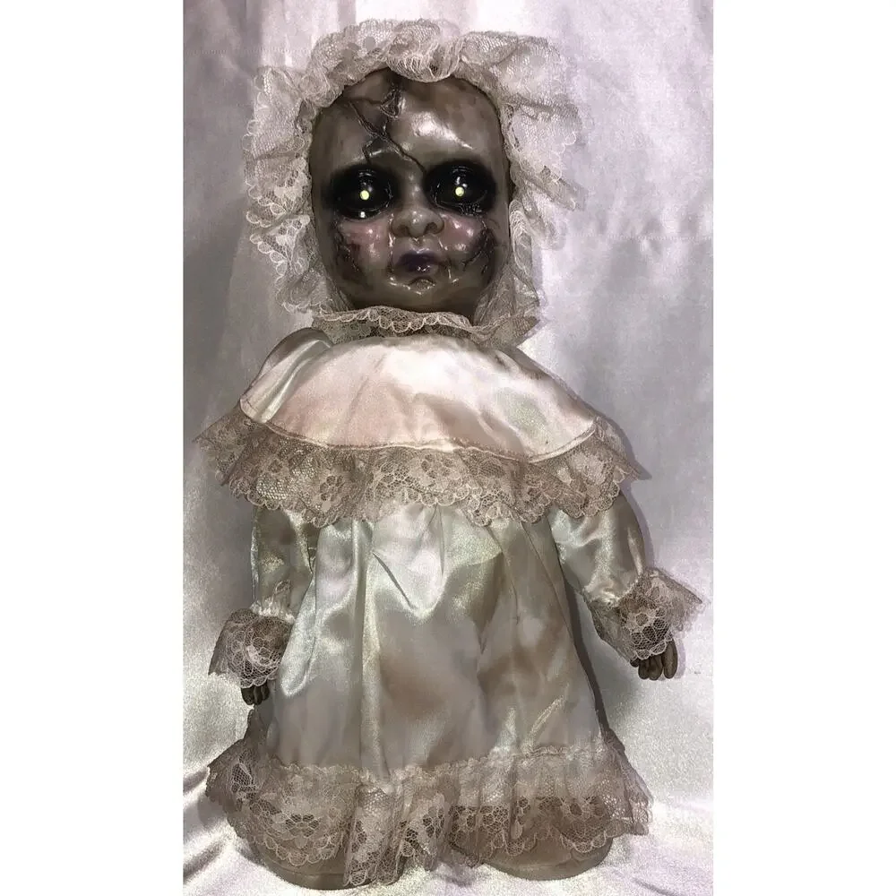 Halloween Doll Scary Haunted Creepy Talks Eyes Light Up Kids of America Corp 13